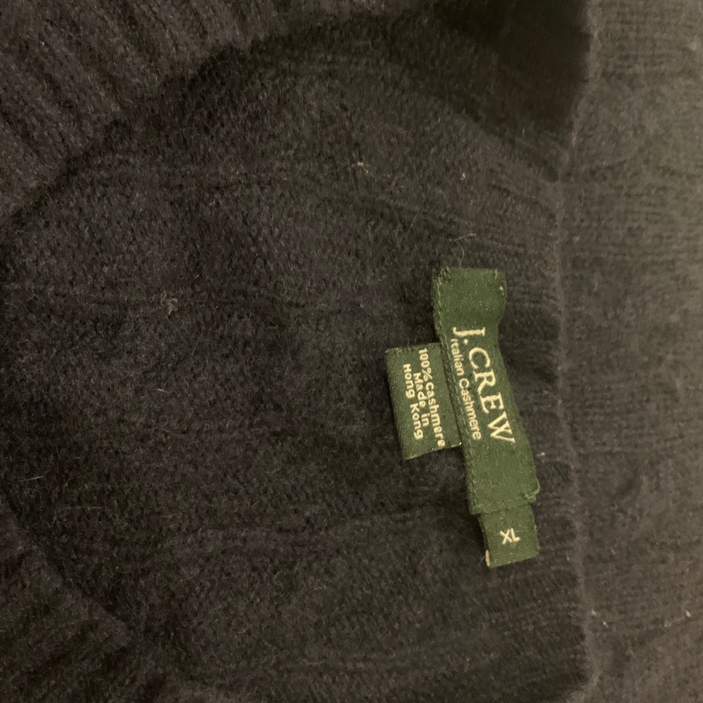 Navy blue J crew cashmere sweater